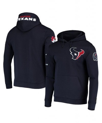 Men's Navy Houston Texans Logo Pullover Hoodie $48.40 Sweatshirt