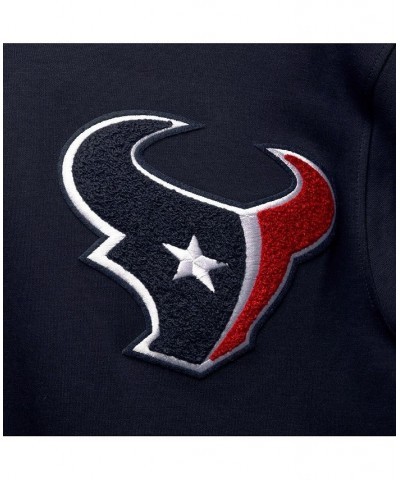 Men's Navy Houston Texans Logo Pullover Hoodie $48.40 Sweatshirt