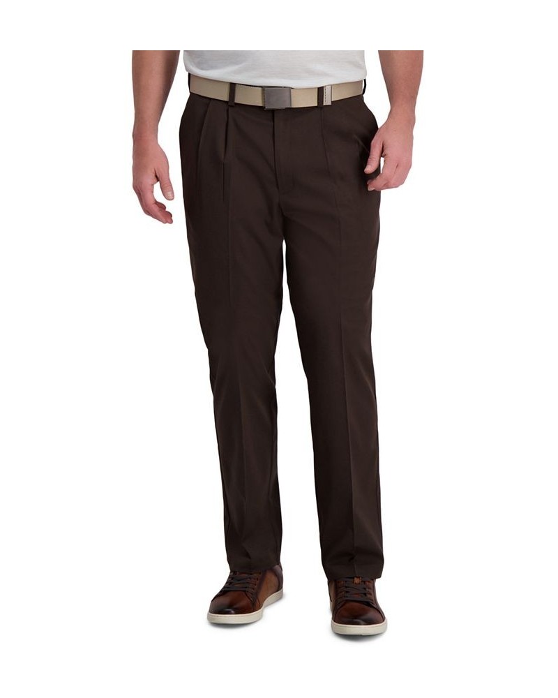 Cool Right Performance Flex Classic Fit Pleat Front Pant Brown Heather $28.04 Pants