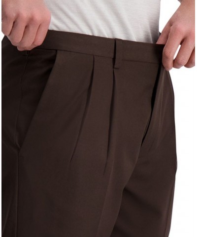 Cool Right Performance Flex Classic Fit Pleat Front Pant Brown Heather $28.04 Pants