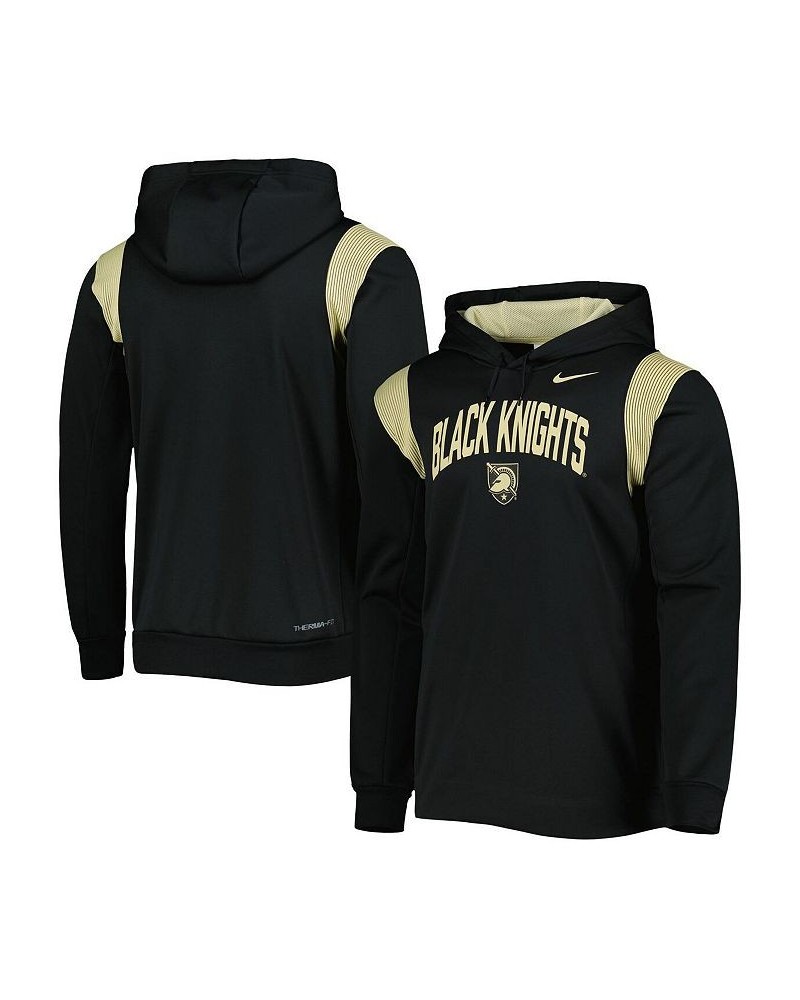 Men's Black Army Black Knights 2022 Sideline Performance Pullover Hoodie $38.00 Sweatshirt