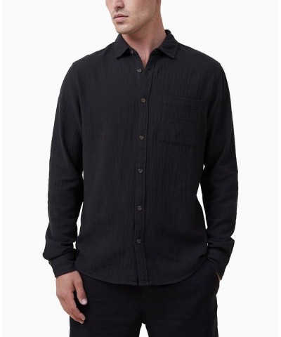 Men's Portland Long Sleeves Shirt Black $24.60 Shirts