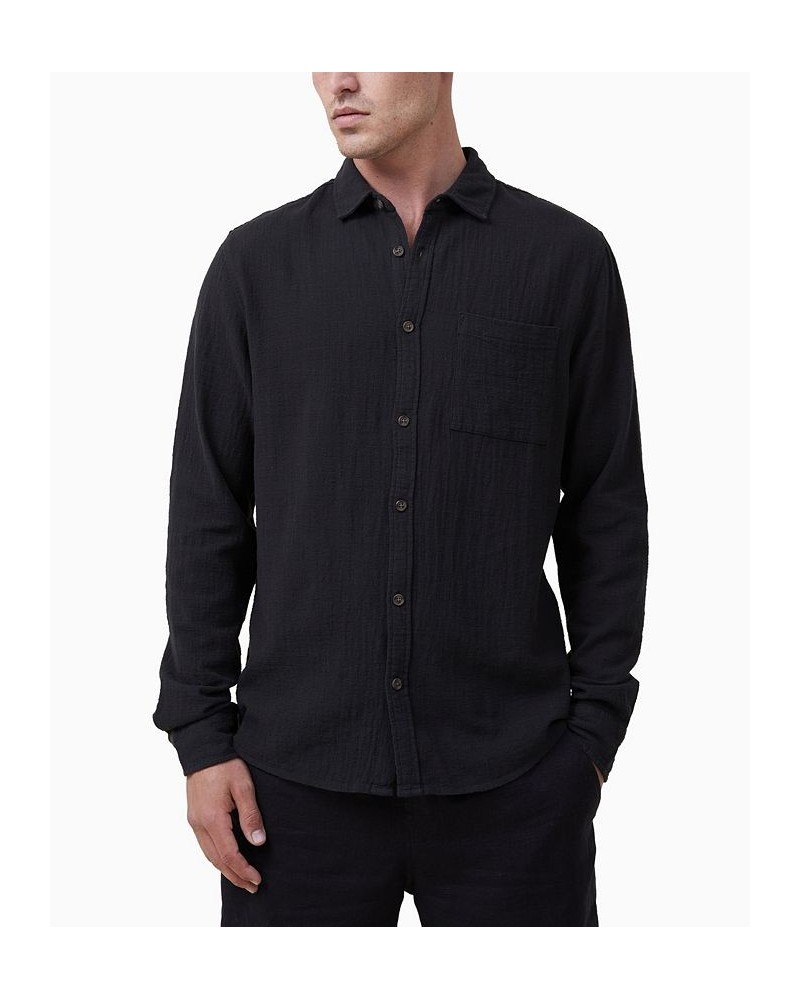 Men's Portland Long Sleeves Shirt Black $24.60 Shirts