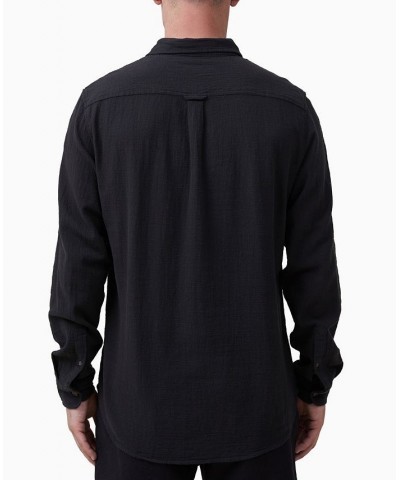 Men's Portland Long Sleeves Shirt Black $24.60 Shirts