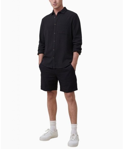 Men's Portland Long Sleeves Shirt Black $24.60 Shirts