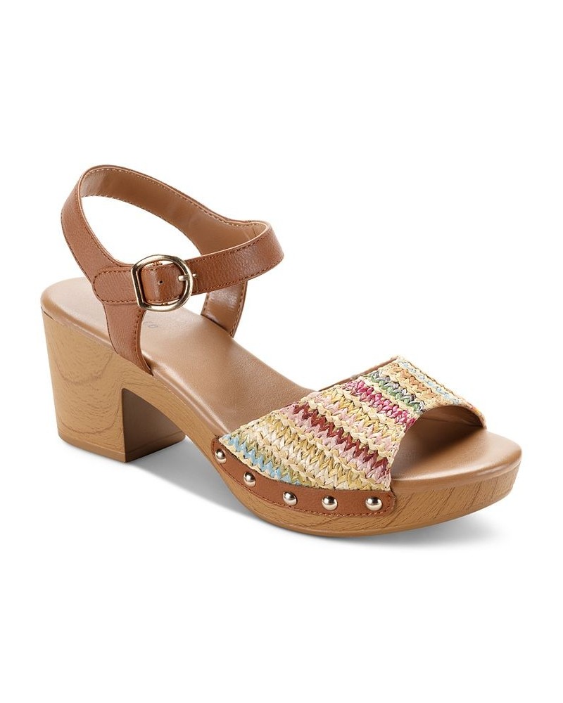 Anddreas Platform Block-Heel Sandals PD05 $35.45 Shoes