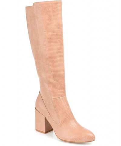 Women's Tavia Boots Pink $63.00 Shoes