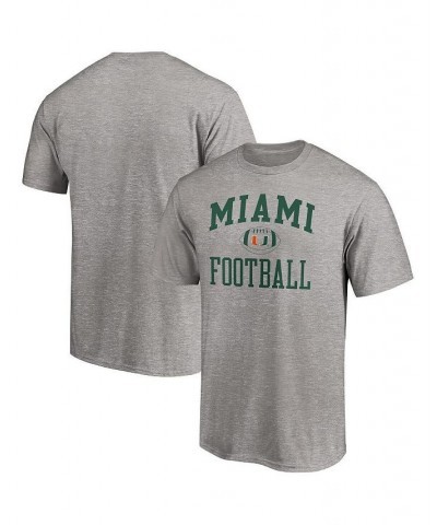 Men's Branded Heathered Gray Miami Hurricanes First Sprint Team T-shirt $13.76 T-Shirts