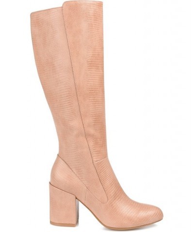 Women's Tavia Boots Pink $63.00 Shoes