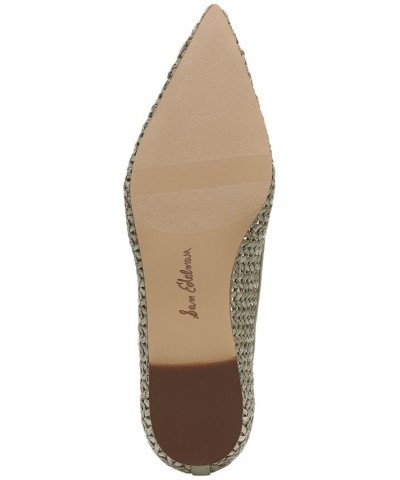 Women's Wanda Pointed Toe Flats Gray $46.00 Shoes