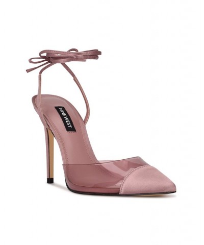 Women's Ferest Ankle Wrap Pumps Pink $39.24 Shoes