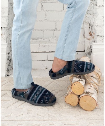 Men's Advanced Memory Foam Berber Greyson Hoodback Comfort Slippers Navy, Blue $17.52 Slippers