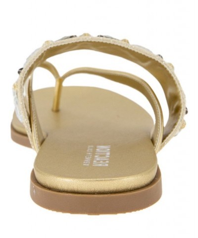 Women's Winni Flat Sandals Yellow $36.34 Shoes