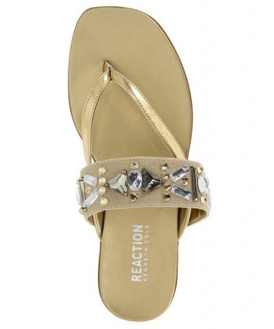 Women's Winni Flat Sandals Yellow $36.34 Shoes