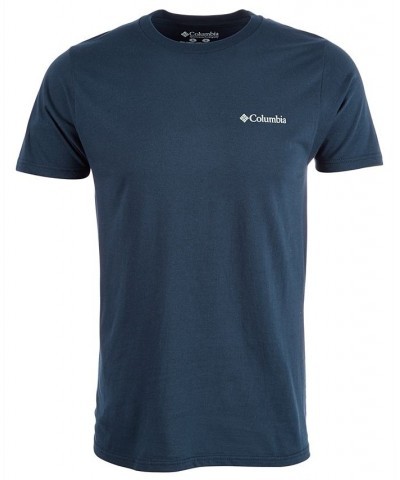 Men's Tree Graphic T-Shirt Blue $14.24 T-Shirts