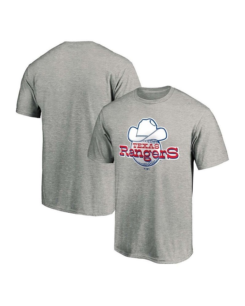 Men's Heathered Gray Texas Rangers Cooperstown Collection Forbes Team T-shirt $20.79 T-Shirts