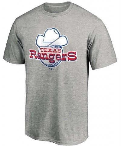 Men's Heathered Gray Texas Rangers Cooperstown Collection Forbes Team T-shirt $20.79 T-Shirts