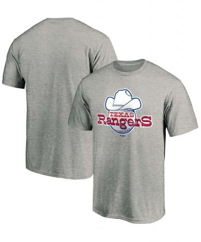 Men's Heathered Gray Texas Rangers Cooperstown Collection Forbes Team T-shirt $20.79 T-Shirts