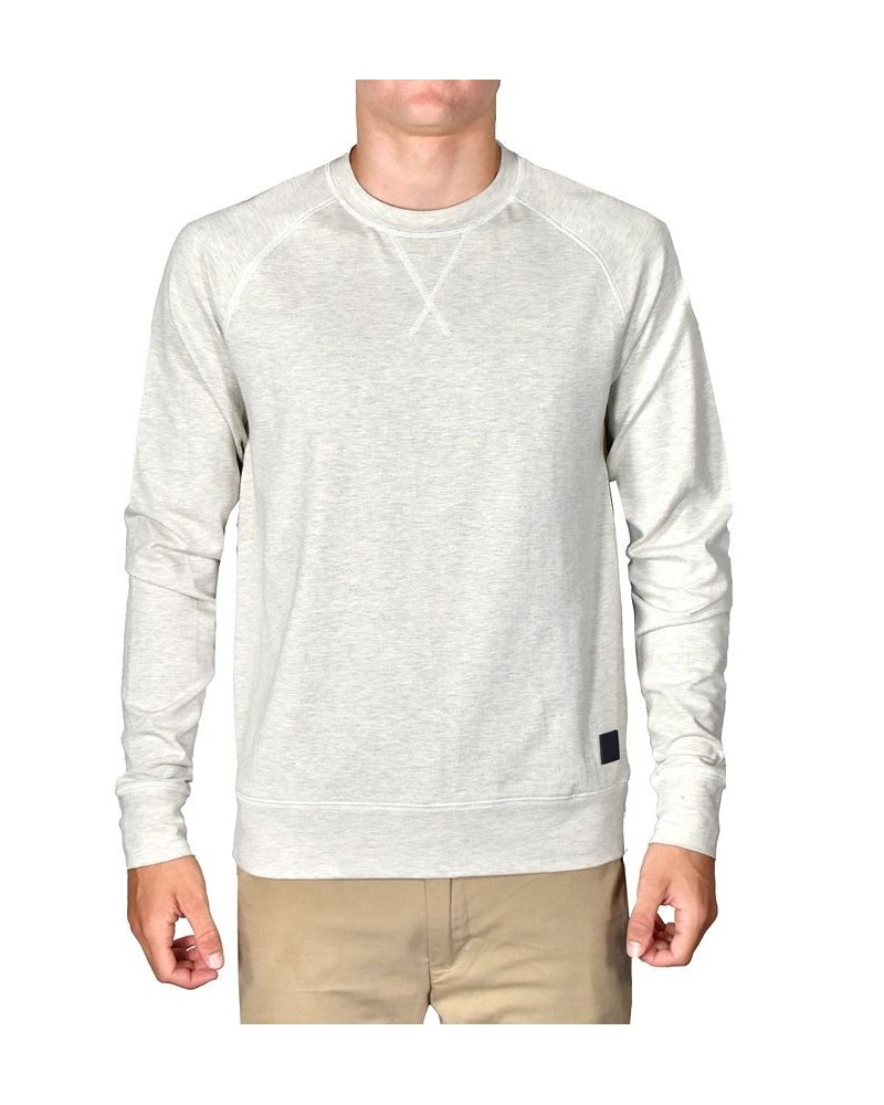 Men's Stretch Jersey Long Sleeve Crewneck Shirt Tan/Beige $28.50 Shirts