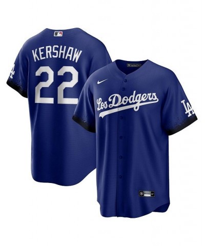 Men's Clayton Kershaw Royal Los Angeles Dodgers 2021 City Connect Replica Player Jersey $56.10 Jersey