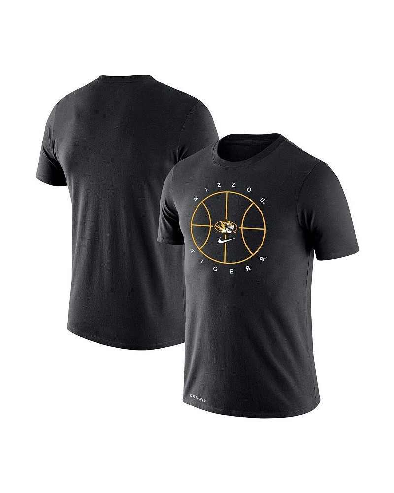 Men's Black Missouri Tigers Basketball Icon Legend Performance T-shirt $28.99 T-Shirts