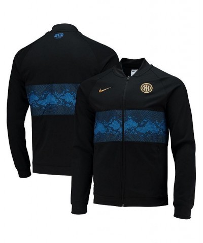 Men's Black Inter Milan I96 Anthem Raglan Full-Zip Track Jacket $57.60 Jackets