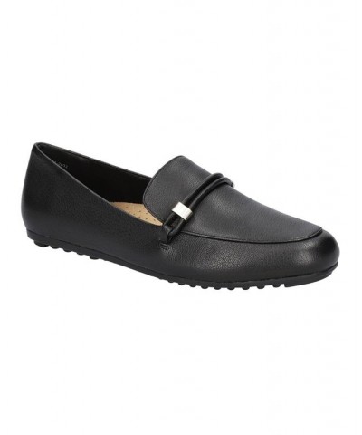 Women's Jerrica Comfort Loafers Black $61.10 Shoes