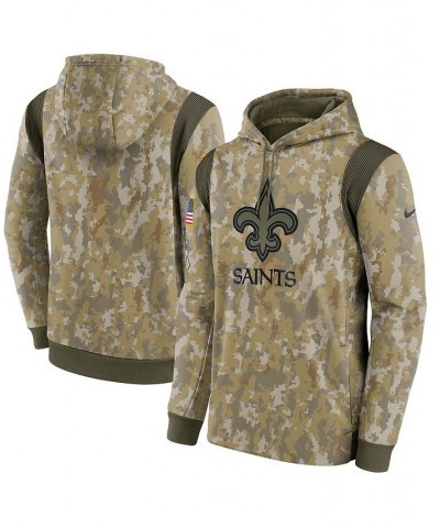 Men's Camo New Orleans Saints 2021 Salute To Service Therma Performance Pullover Hoodie $35.70 Sweatshirt