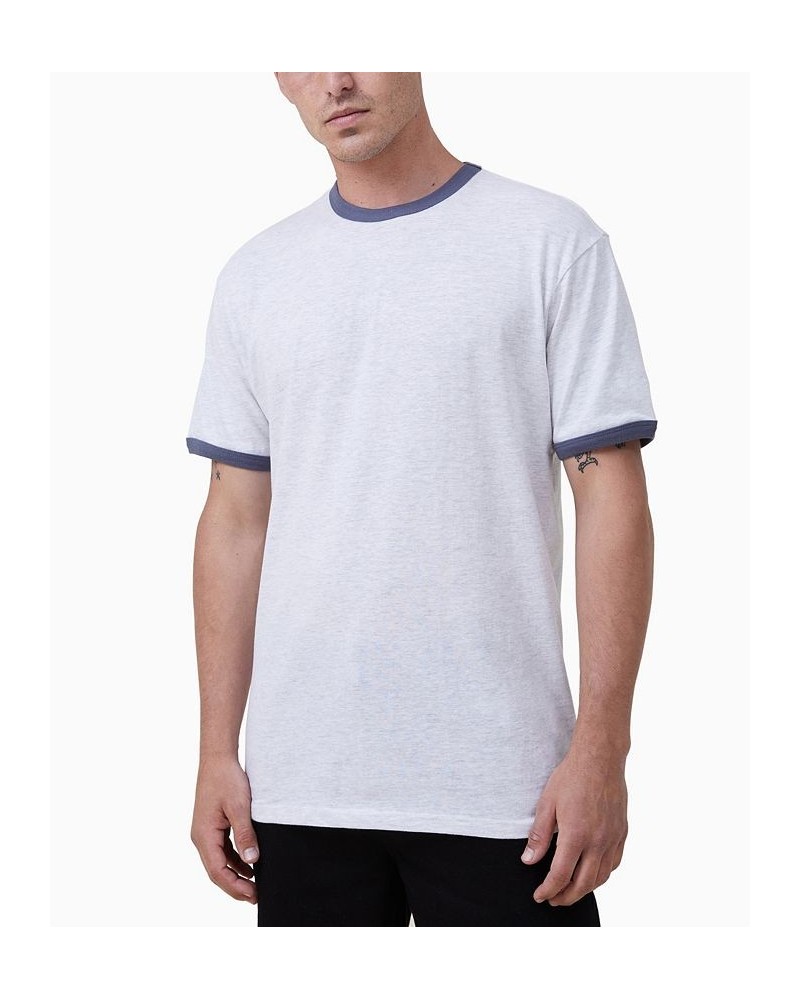 Men's Loose Fit Ringer Crew Neck T-shirt PD02 $15.00 T-Shirts