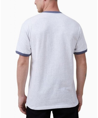 Men's Loose Fit Ringer Crew Neck T-shirt PD02 $15.00 T-Shirts