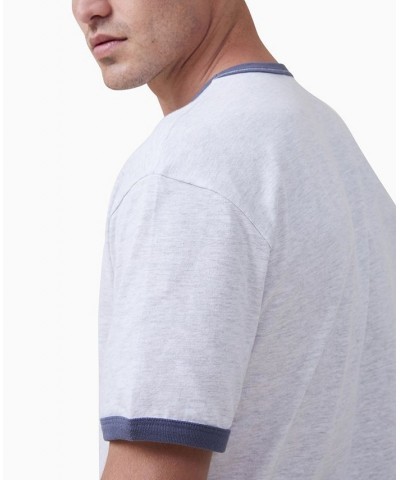 Men's Loose Fit Ringer Crew Neck T-shirt PD02 $15.00 T-Shirts