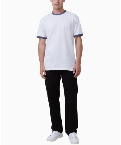 Men's Loose Fit Ringer Crew Neck T-shirt PD02 $15.00 T-Shirts