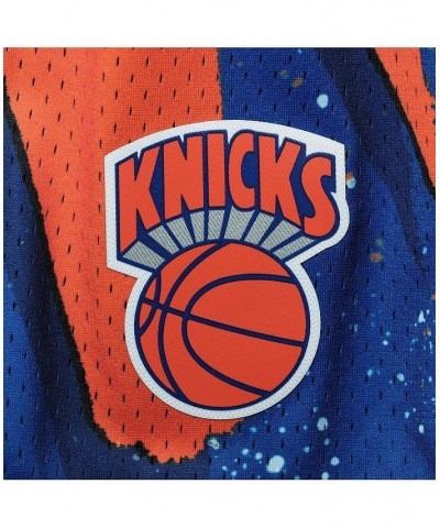 Men's Blue New York Knicks Hardwood Classics 1991 Hyper Hoops Swingman Shorts $40.80 Shorts