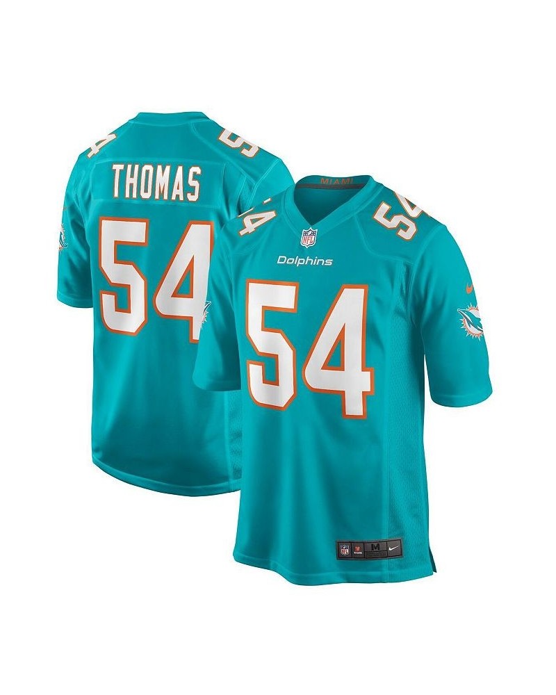 Men's Zach Thomas Aqua Miami Dolphins Game Retired Player Jersey $38.52 Jersey