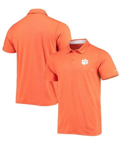 Men's Orange Clemson Tigers Tech Trail Space Dye Omni-Shade Polo $33.14 Polo Shirts