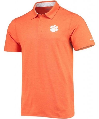 Men's Orange Clemson Tigers Tech Trail Space Dye Omni-Shade Polo $33.14 Polo Shirts