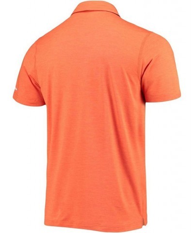 Men's Orange Clemson Tigers Tech Trail Space Dye Omni-Shade Polo $33.14 Polo Shirts