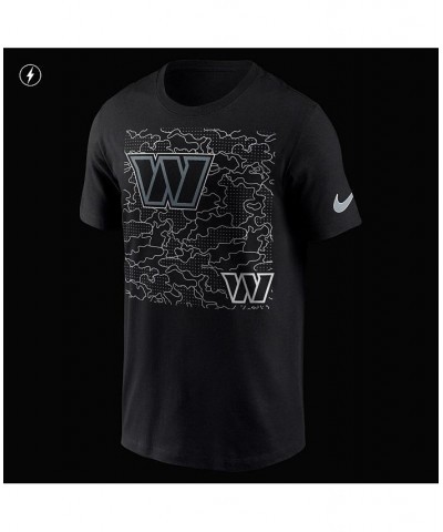 Men's Black Washington Commanders RFLCTV T-shirt $20.39 T-Shirts