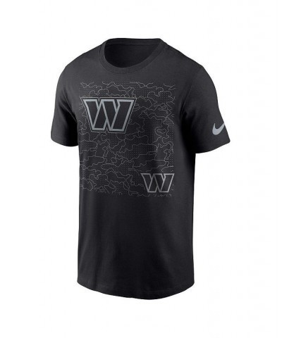 Men's Black Washington Commanders RFLCTV T-shirt $20.39 T-Shirts