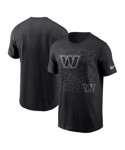 Men's Black Washington Commanders RFLCTV T-shirt $20.39 T-Shirts