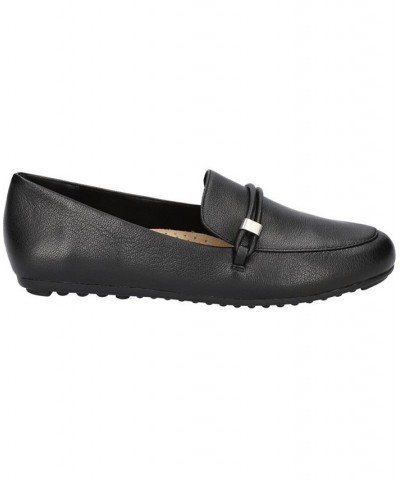 Women's Jerrica Comfort Loafers Black $61.10 Shoes