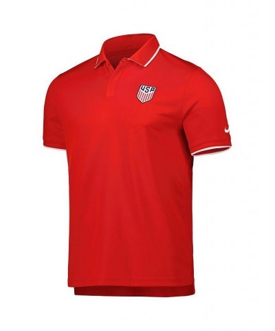 Men's Red USMNT Collegiate Polo Shirt $29.57 Polo Shirts