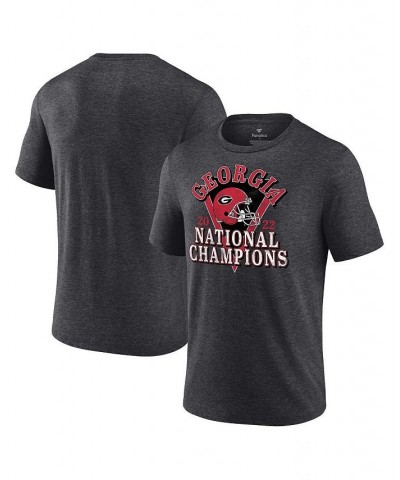 Men's Branded Heather Charcoal Georgia Bulldogs College Football Playoff 2022 National Champions Retro Tri-Blend T-shirt $22....