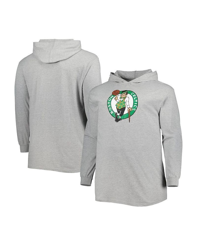 Men's Branded Heather Gray Boston Celtics Big and Tall Pullover Hoodie $26.04 Sweatshirt