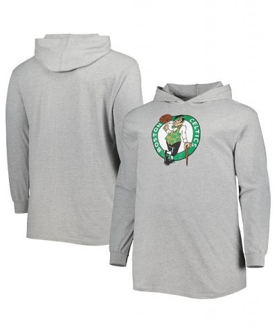 Men's Branded Heather Gray Boston Celtics Big and Tall Pullover Hoodie $26.04 Sweatshirt