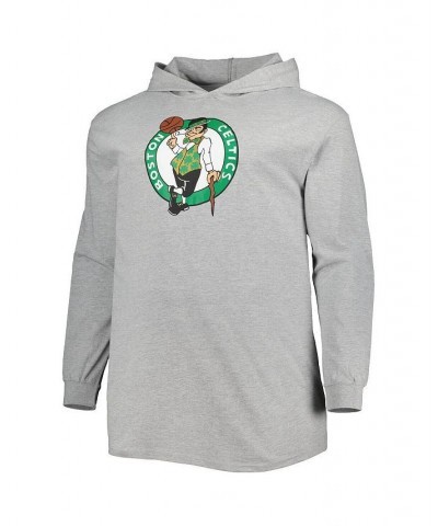 Men's Branded Heather Gray Boston Celtics Big and Tall Pullover Hoodie $26.04 Sweatshirt