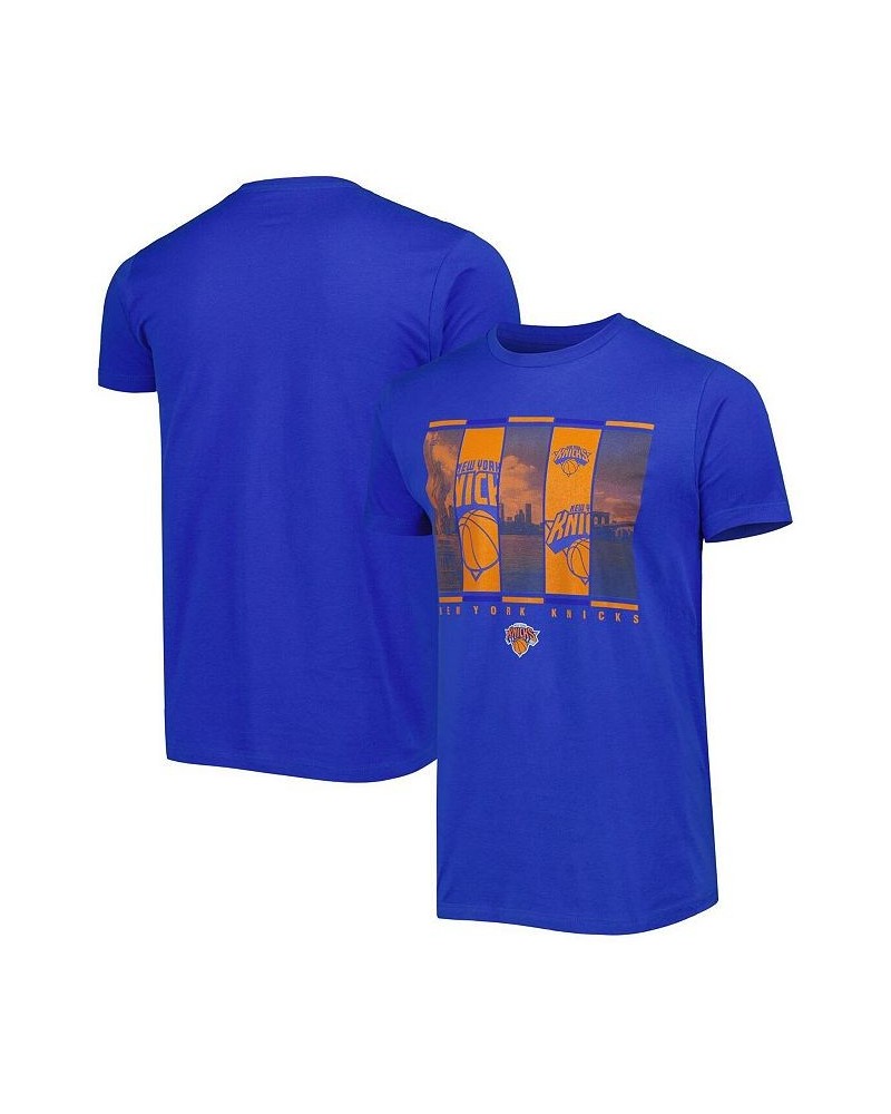 Men's Blue New York Knicks City Skyline T-shirt $18.00 T-Shirts