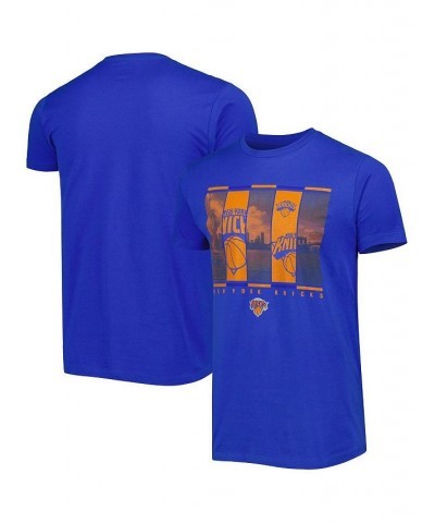 Men's Blue New York Knicks City Skyline T-shirt $18.00 T-Shirts