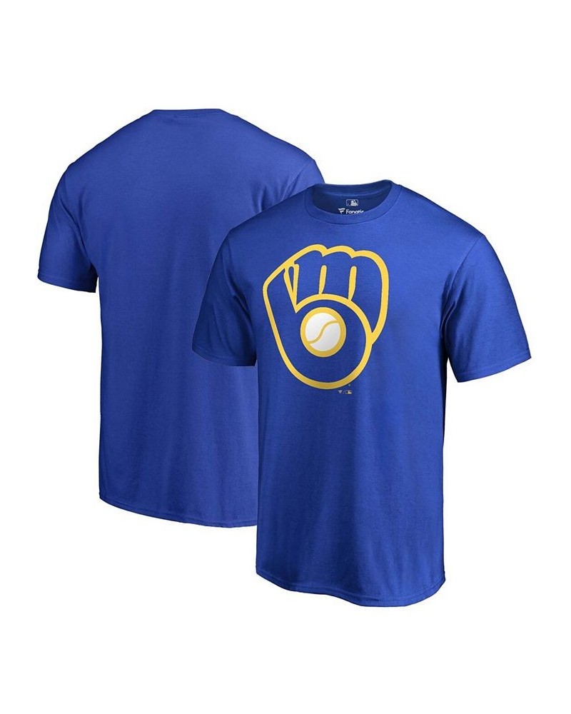 Men's Royal Milwaukee Brewers Huntington T-shirt $16.40 T-Shirts