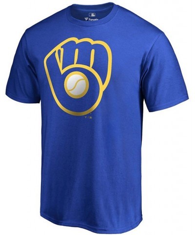 Men's Royal Milwaukee Brewers Huntington T-shirt $16.40 T-Shirts